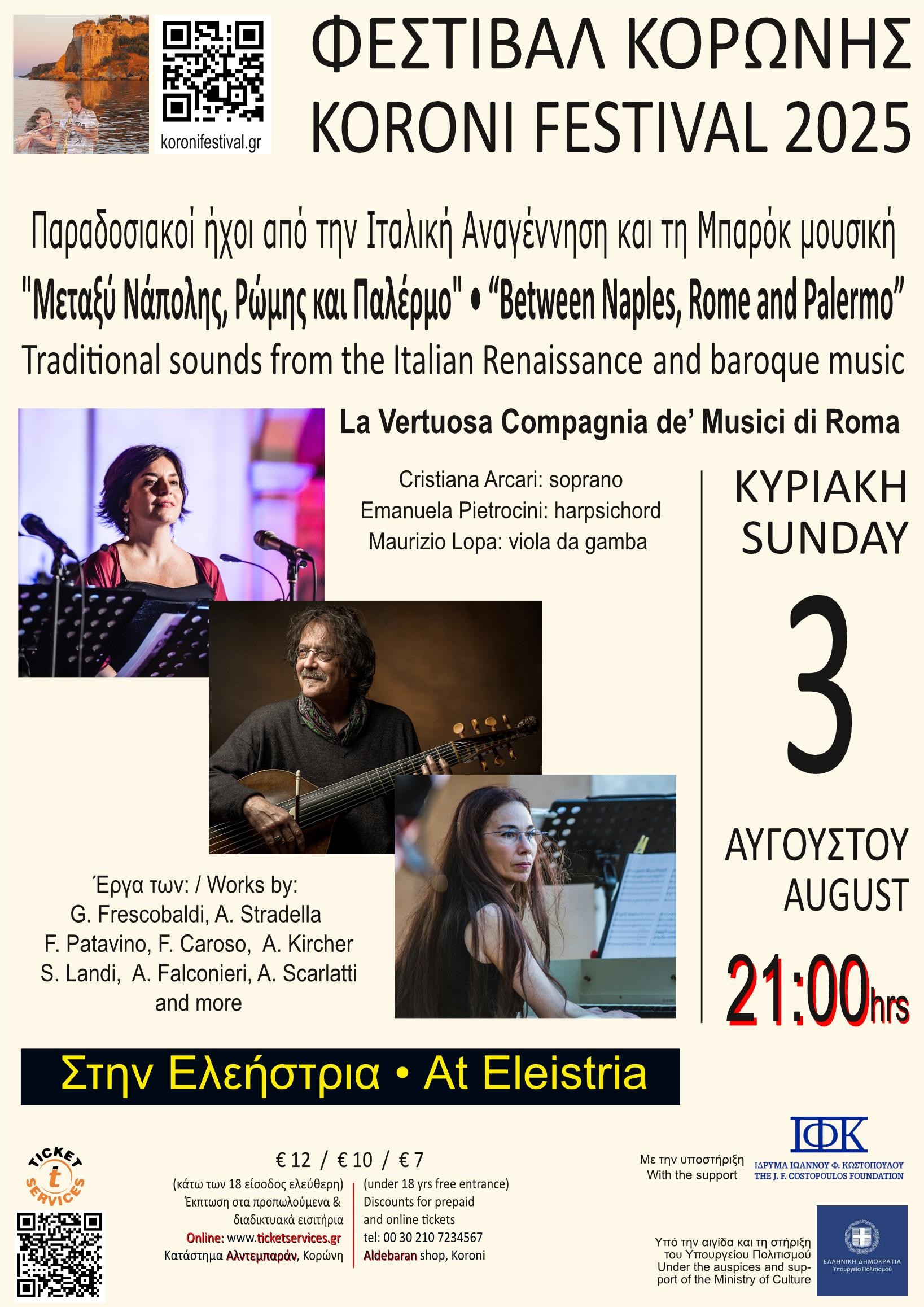 ΦΕΣΤΙΒΑΛ ΚΟΡΩΝΗΣ 2025 Μεταξύ Νάπολης, Ρώμης και Παλέρμο